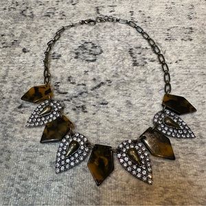 J.Crew Lulu Frost Crystal Kite Necklace